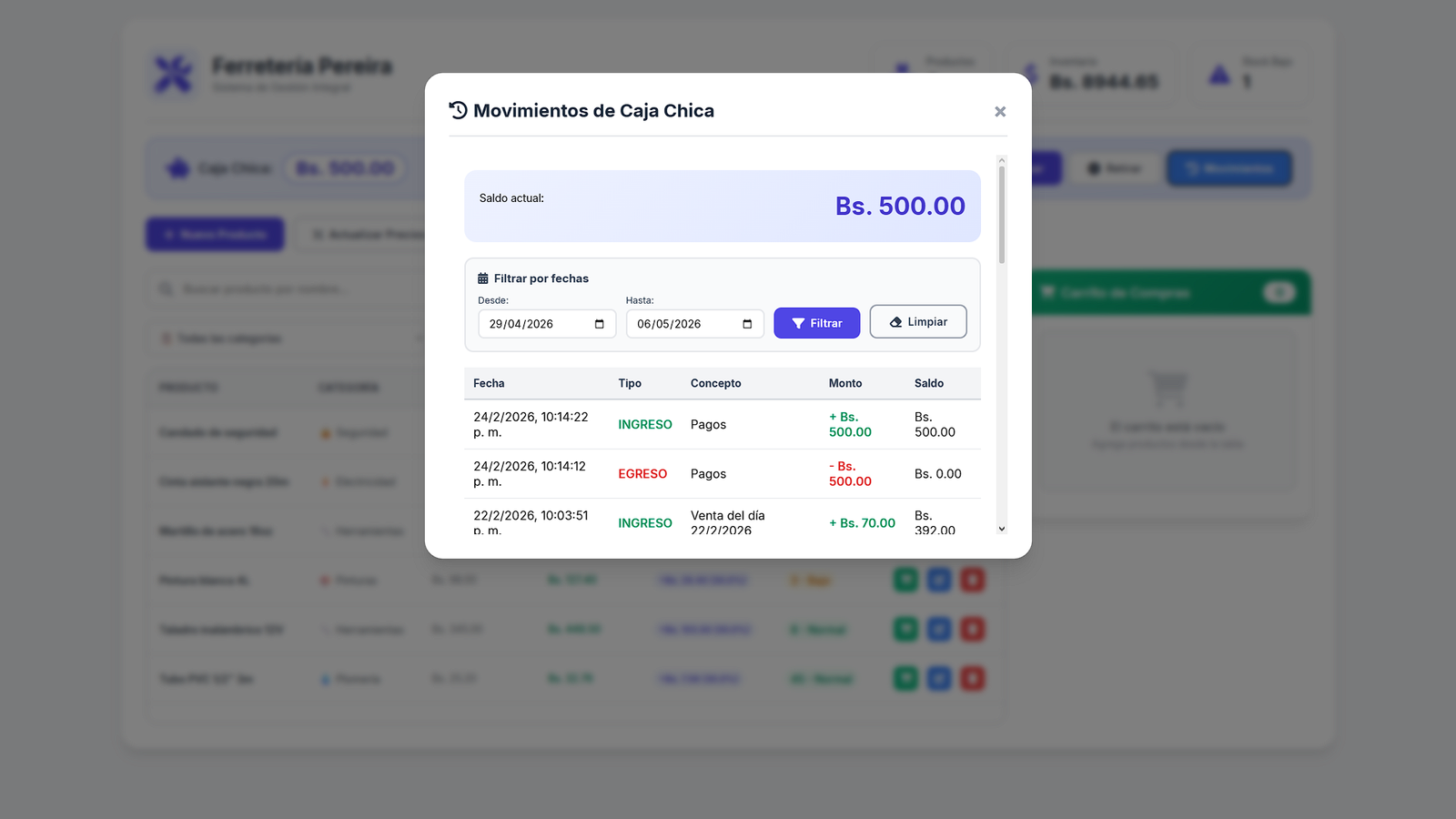 Gestor de Inventario y Ventas